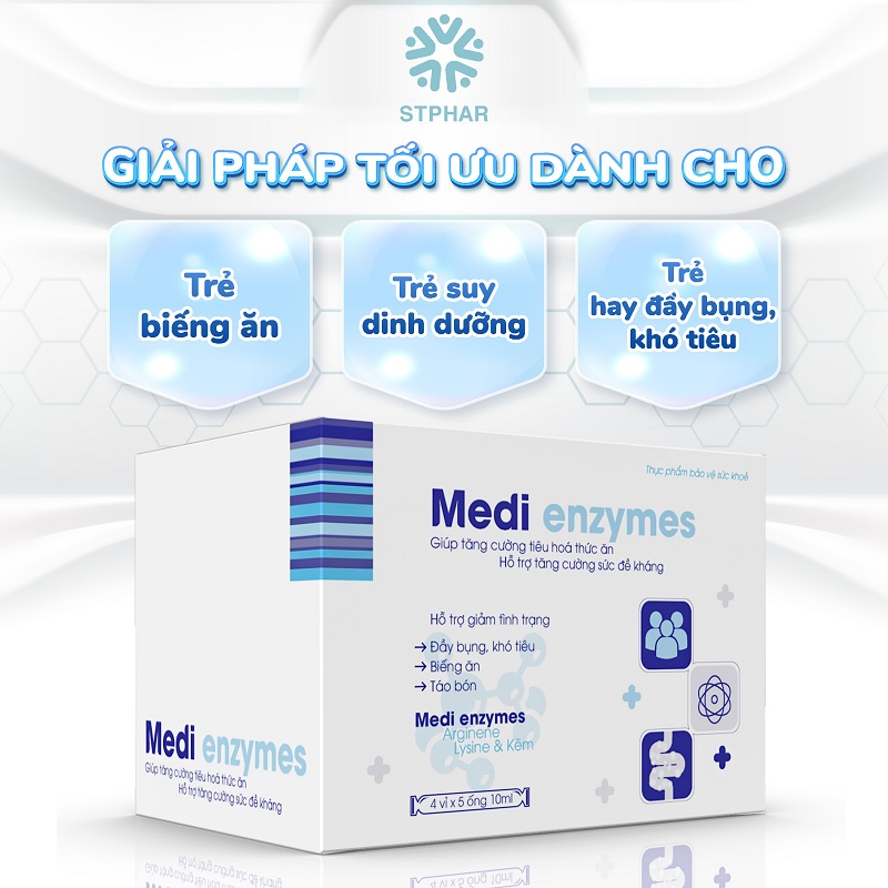 Tăng cân hiệu quả với thực phẩm chức năng hỗ trợ tăng cân Medi Enzymes - sản phẩm của STPHAR