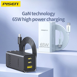 PISEN PRO -GaN 65W 2C1A CC1200 ( Màu trắng ) 