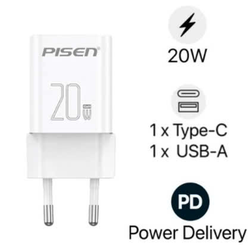 PISEN QUICK - Vivid USB-C 20W 1C1A CL1000 GaN EU