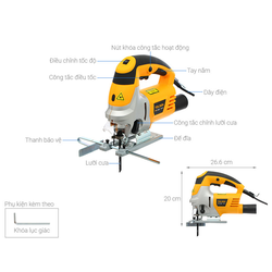 Máy cưa lọng TOLSEN 79551 800W