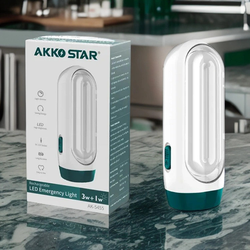 ĐÈN PIN LED SẠC TÍCH ĐIỆN 4W AKKO STAR  