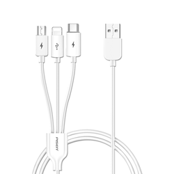 Cáp sạc nhanh PISEN - Star Speed 3-in-1 (Lightning/USB-C/Micro) Braided 1.8m