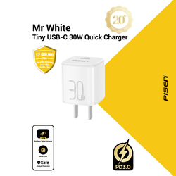 PISEN QUICK- Mr White Tiny USB-C 30W