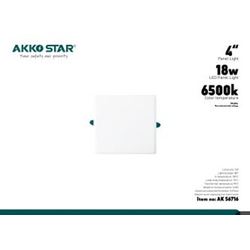 Đèn ốp trần 18W AKKO STAR 56716