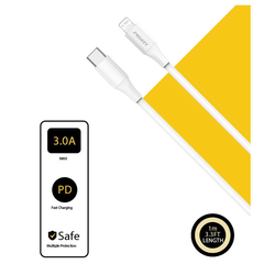 Cáp sạc nhanh PISEN QUICK - Mr White Lightning USB-C 1m