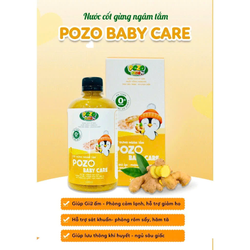 Nước cốt gừng ngâm tắm Pozo Baby Care 