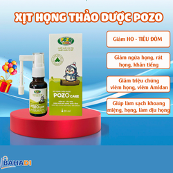 Xịt họng thảo dược Pozo Care 20ml