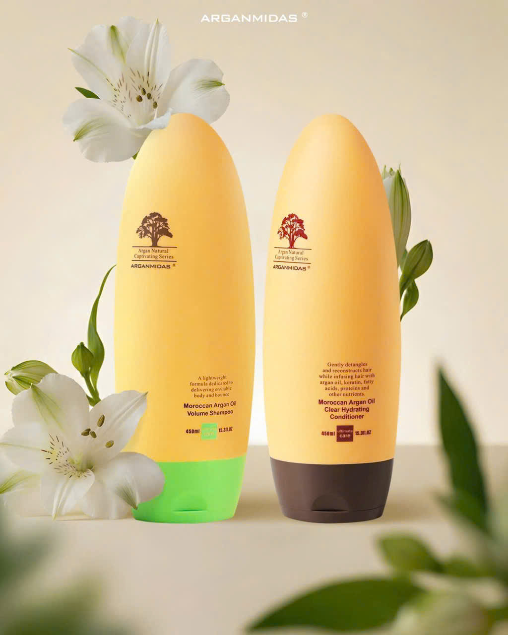 Combo dầu gội và dầu xả kiềm dầu và tạo phồng chân tóc 450ml