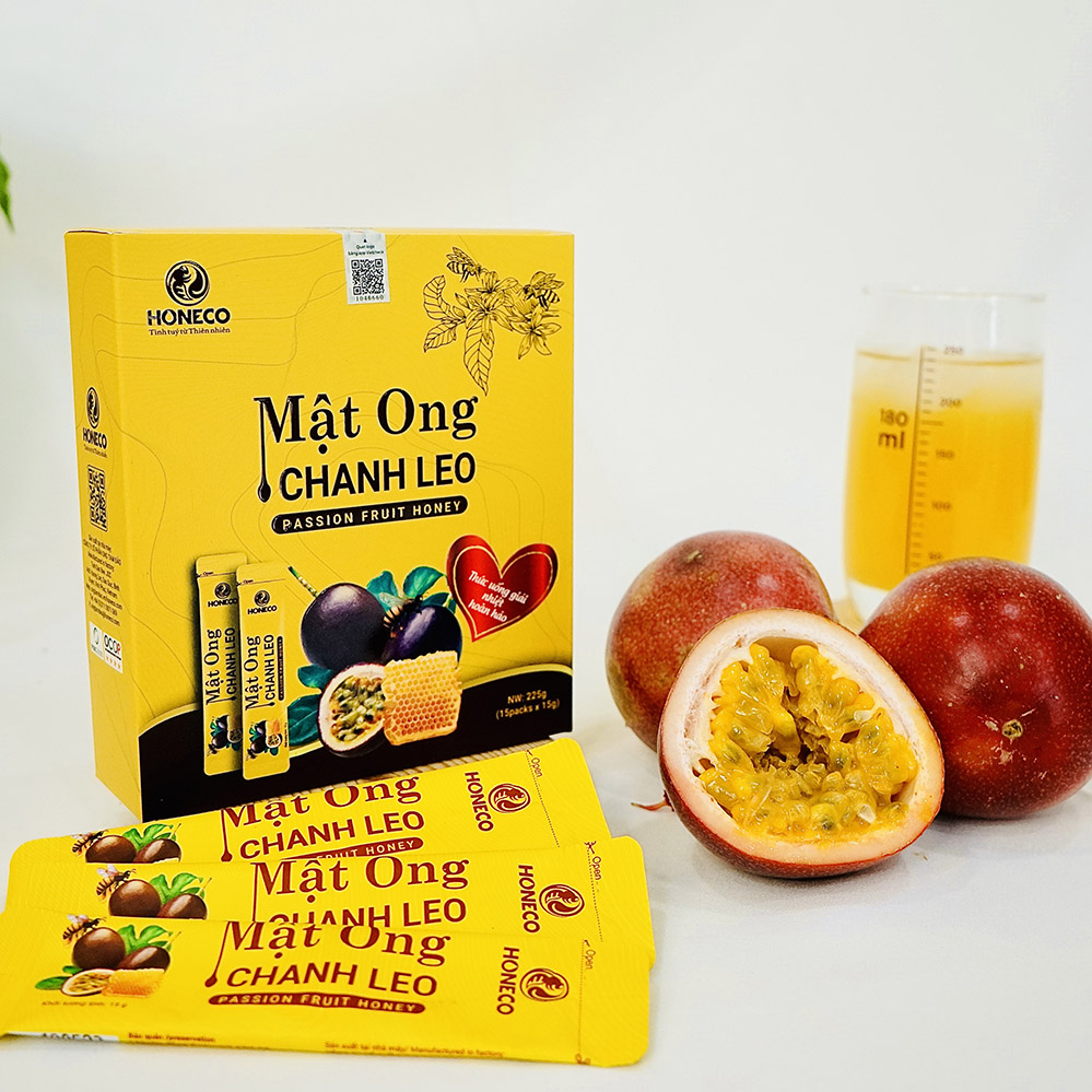 Mật ong Chanh Leo (Hộp 15 gói)