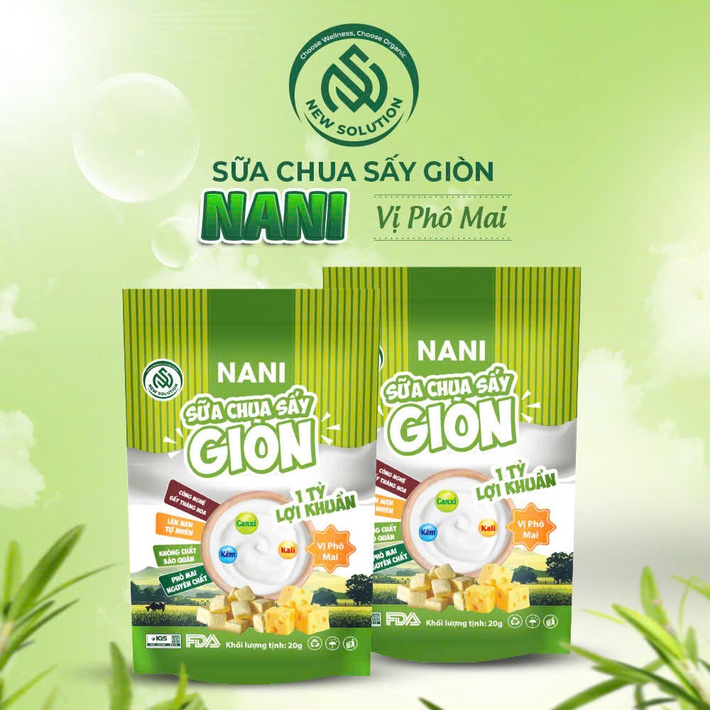 Sữa chua sấy thăng hoa  vị Phô Mai